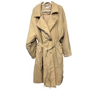 $249 Good American Puffed Nylon Robe in Good Khaki NWT Size 2XL-3XLXL